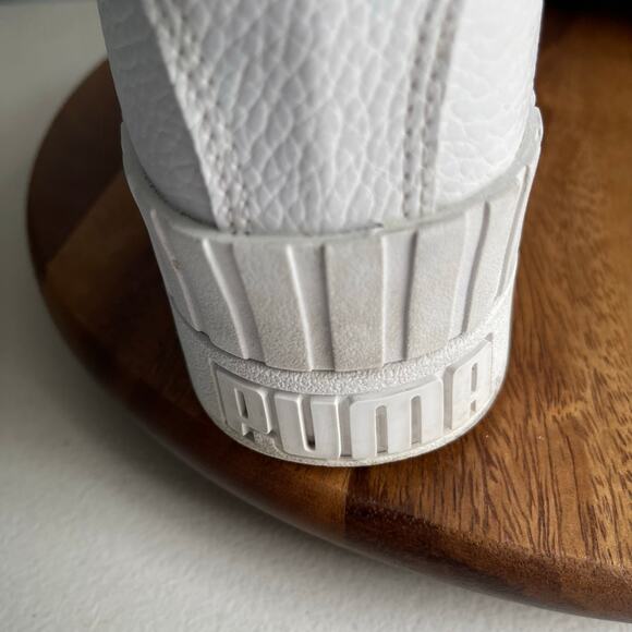 Puma Sneakers Womens 8.5 White Cali Wedge Platform Lace Up Sneaker 373438-01 - Picture 13 of 16